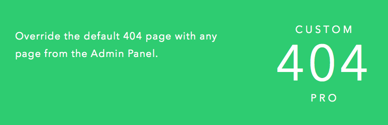 Custom 404 Pro plugin