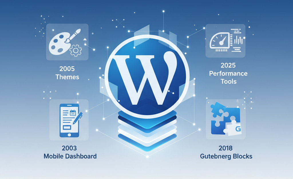 wpcaps wordpress history